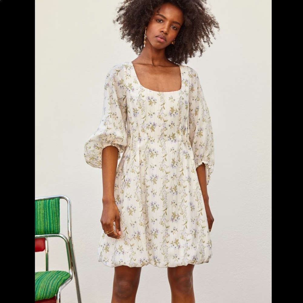 Brock Collection x H&M Floral Mini Dress. NWT. Size Small. Lyocell blend dress.